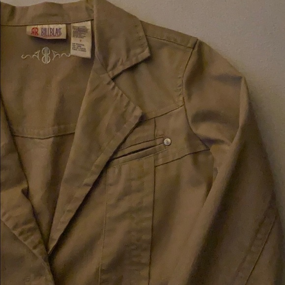 Tan Canvas Jacket, Size 8 - Picture 5 of 8